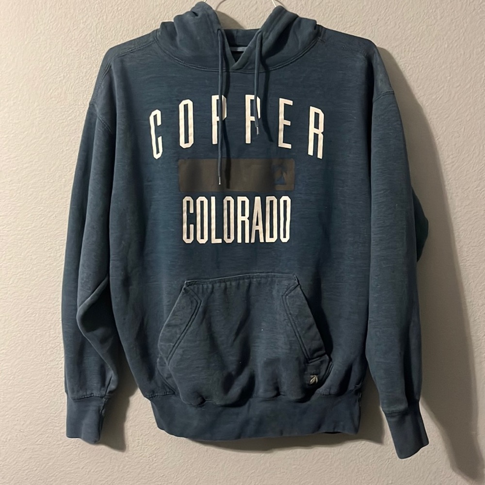 men’s blue “copper colorado” hoodie